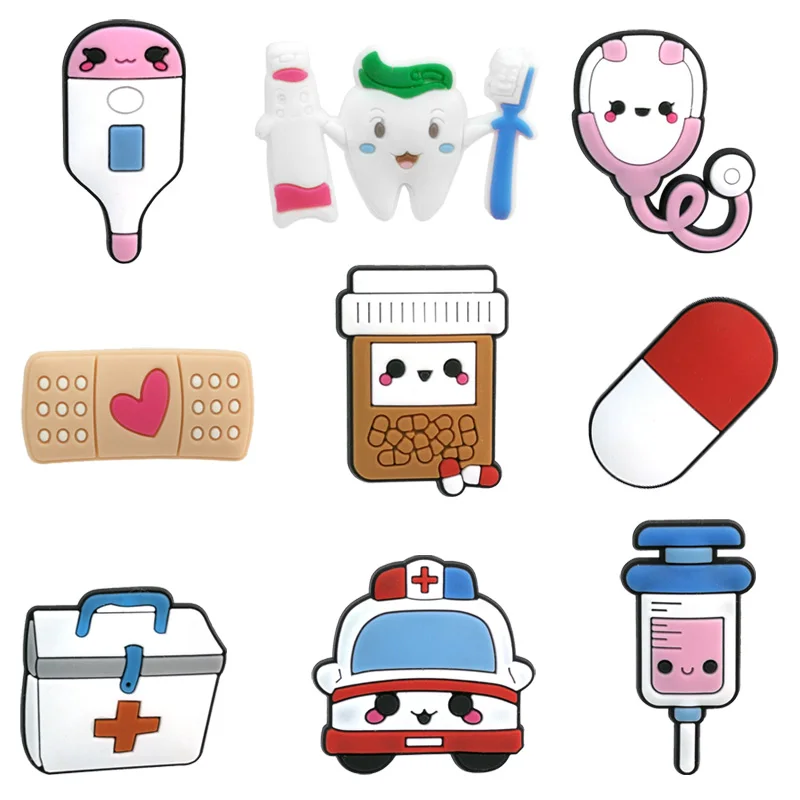 
Custom Soft Rubber Pvc Shoe Charms Children's Medical Supplies Baby Accessories For Shoes 