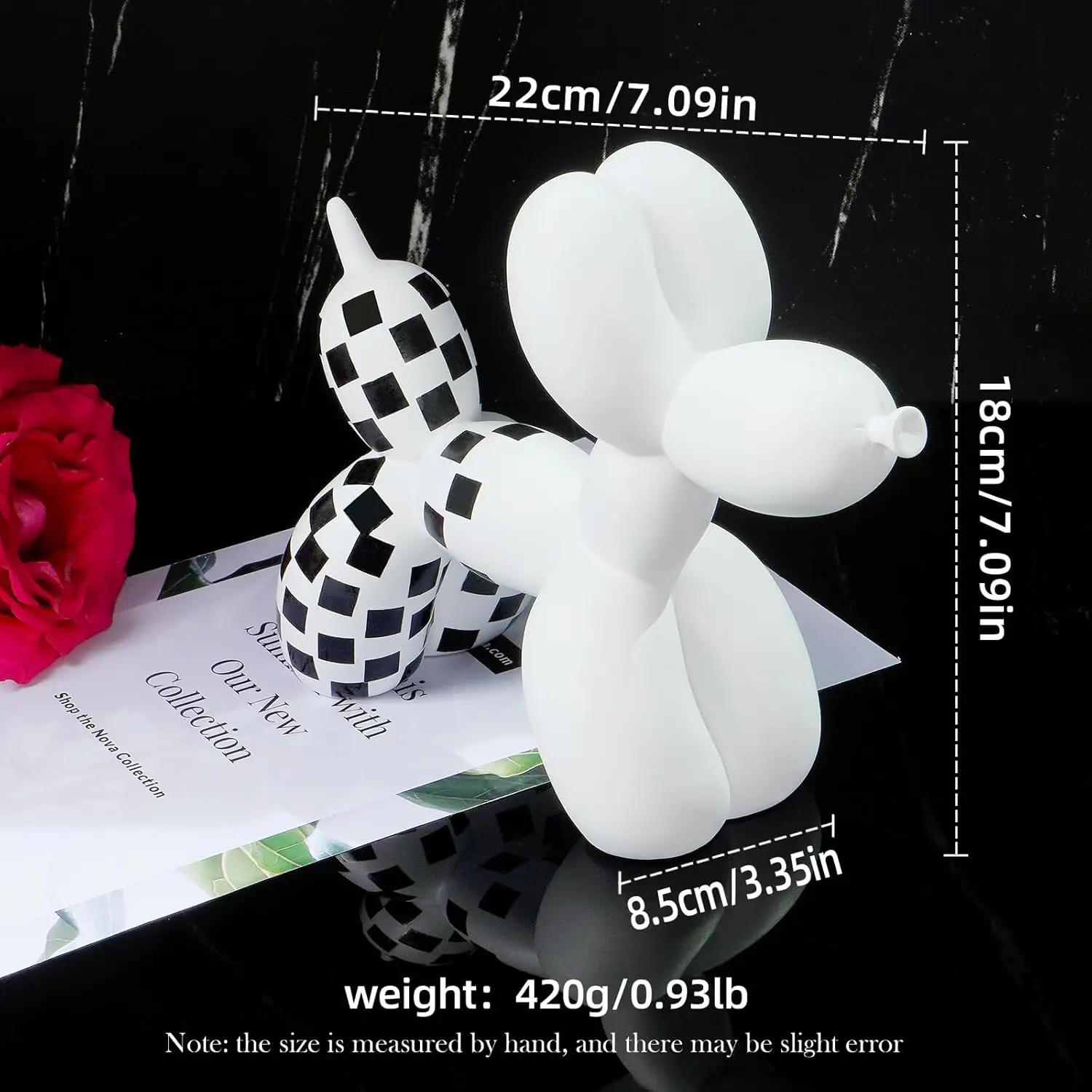 Balloon Dog Decor Animal Statue Funny Decoration Funky Cute Statues Home Decor for Shelves