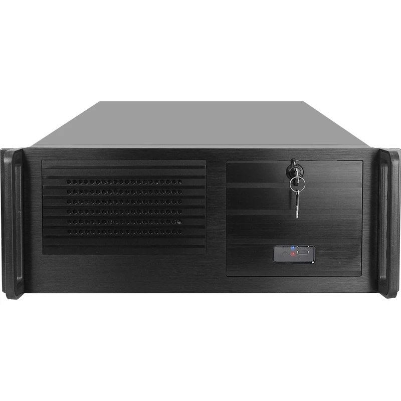 19 дюймов 4U DVR NVR rackmount серверное шасси промышленный корпус компьютера поддержка ATX MB питание