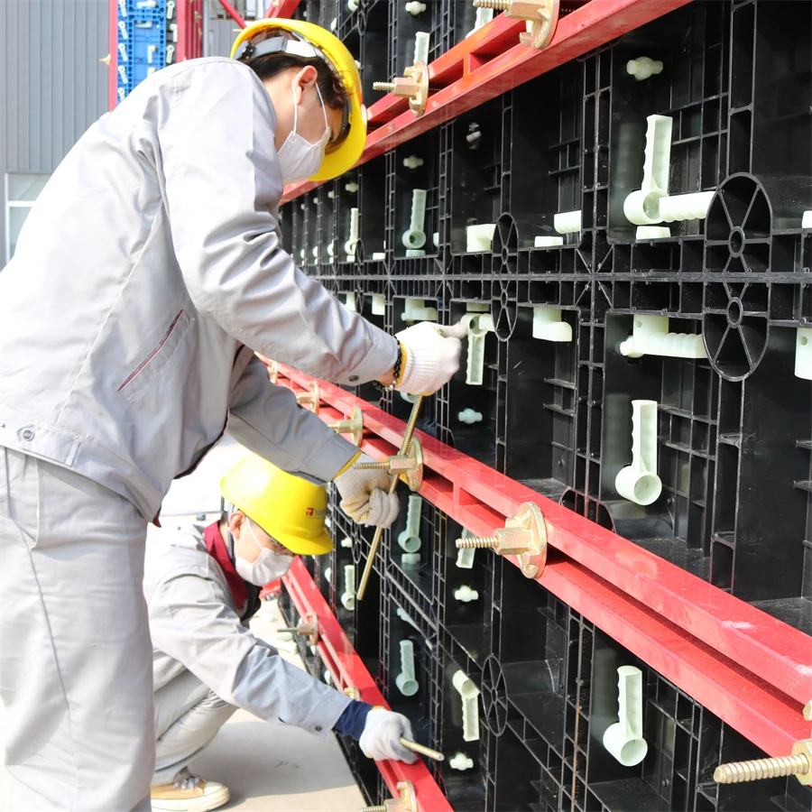 Eco-Friendly plastic injection mould reusable Concrete Mould Plastic formwork For Construction