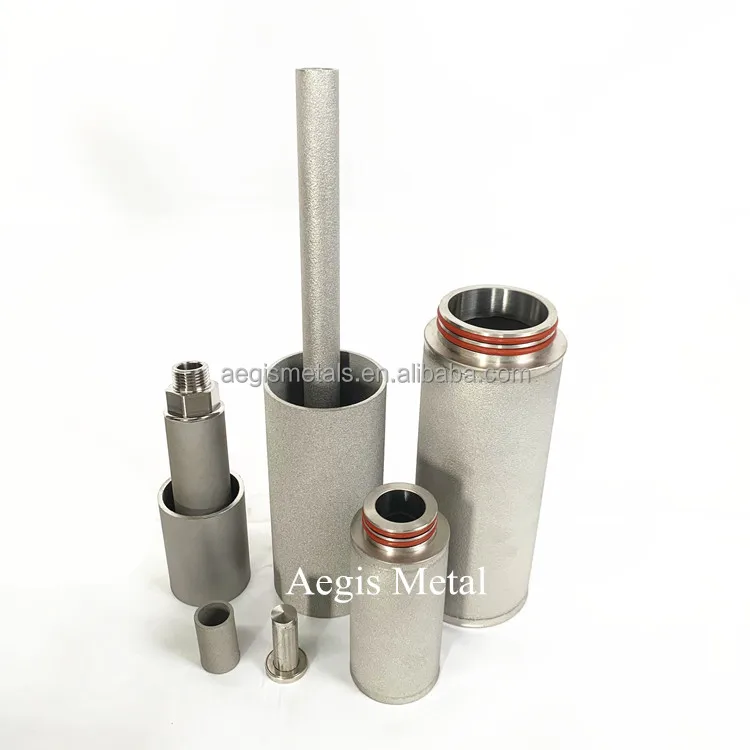Ozone Diffuser Sintered Air Sparger 0.5Micron 0.2 Micron Stainless Steel Powder Sintered Filter