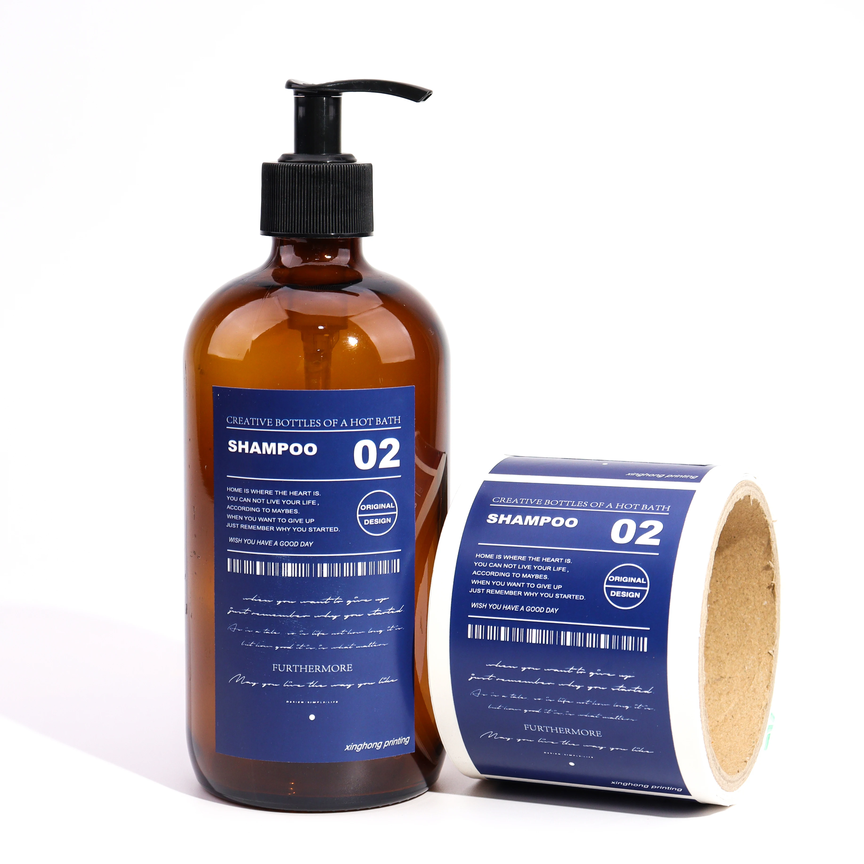 Wholesale price waterproof label sticker waterproof matte custom labels shampoo