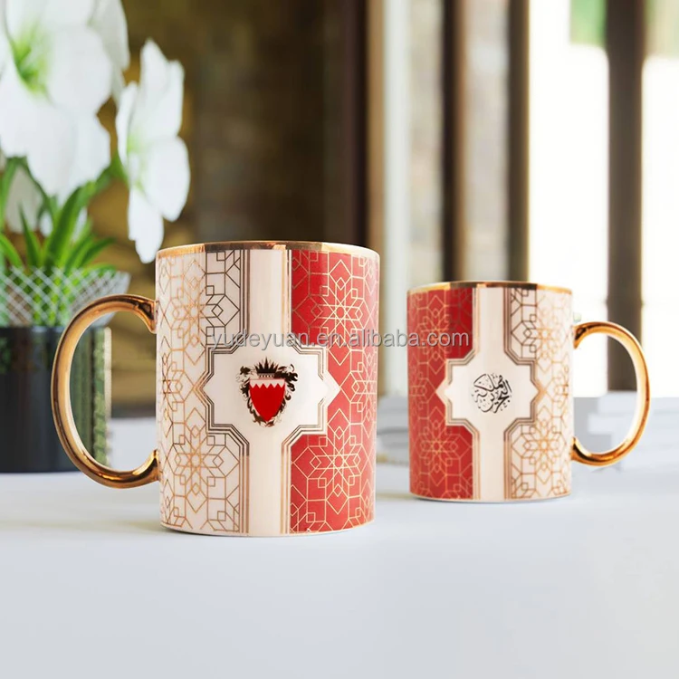 porcelain new bone china middle east arabic turkish mugs and cup wholesale custom shape coffee mugs