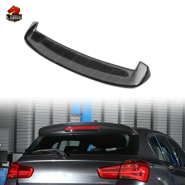 Hot 3D Style Real Carbon Fiber Roof Spoiler for BMW 1 Series hactback F20 116i 118i 120i 125i 2011-2018 Rear Wing