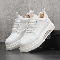 2022 Korean Style Canvas Trendy Shoes Height Increasing Custom Men Shoes with Logo Manufacturer