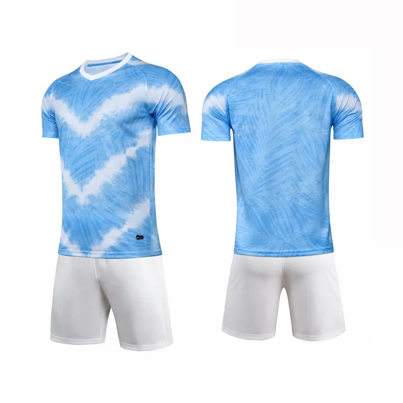 High Quality Football Jersey Quick Dry Competition Team Uniform Custom Printed Summer Sportswear Set