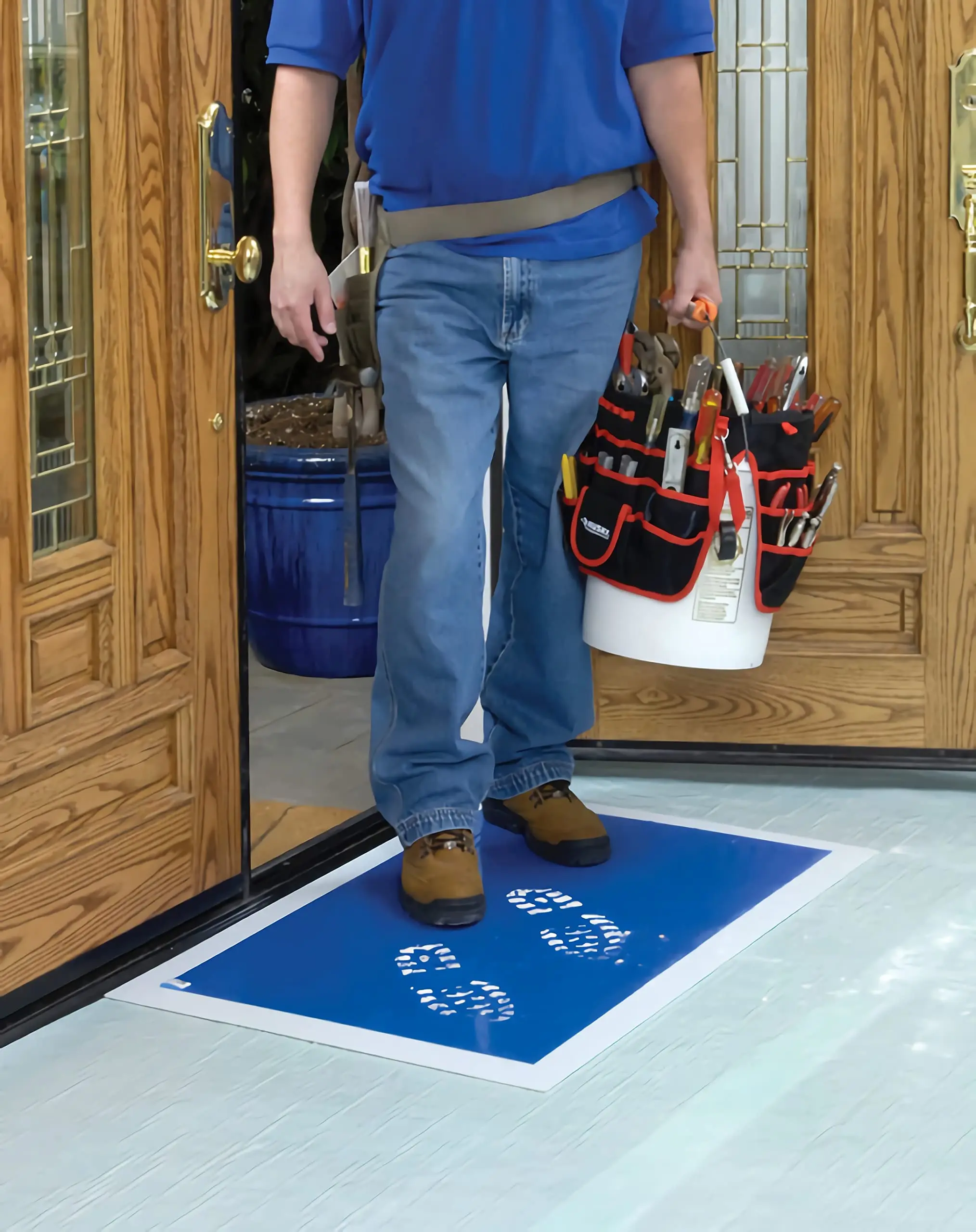 Cleanroom Blue/white Antistatic Adhesive Mat ESD Sticky Mat for Dirt Remove