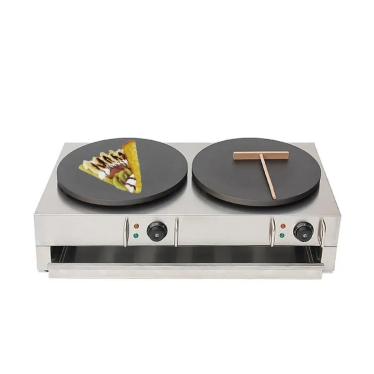 Health Life crepe bandage manufacturing machine pancake molds double-head gas crepe machine commercial