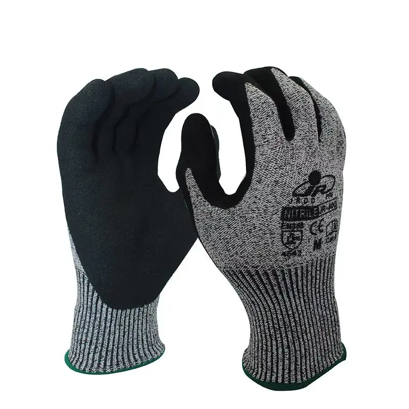 Level 5 heavy duty Anti-impact HPPE Anti Cut Gloves Mechanic/impact Resistant Glove safe Hand industry work gloves