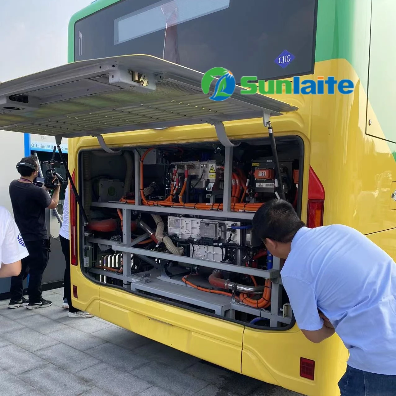 SUNLAITE OEM 10.5 meter hydrogen fuel cell city bus  new energy battery stack fuel cell entire vehicle system