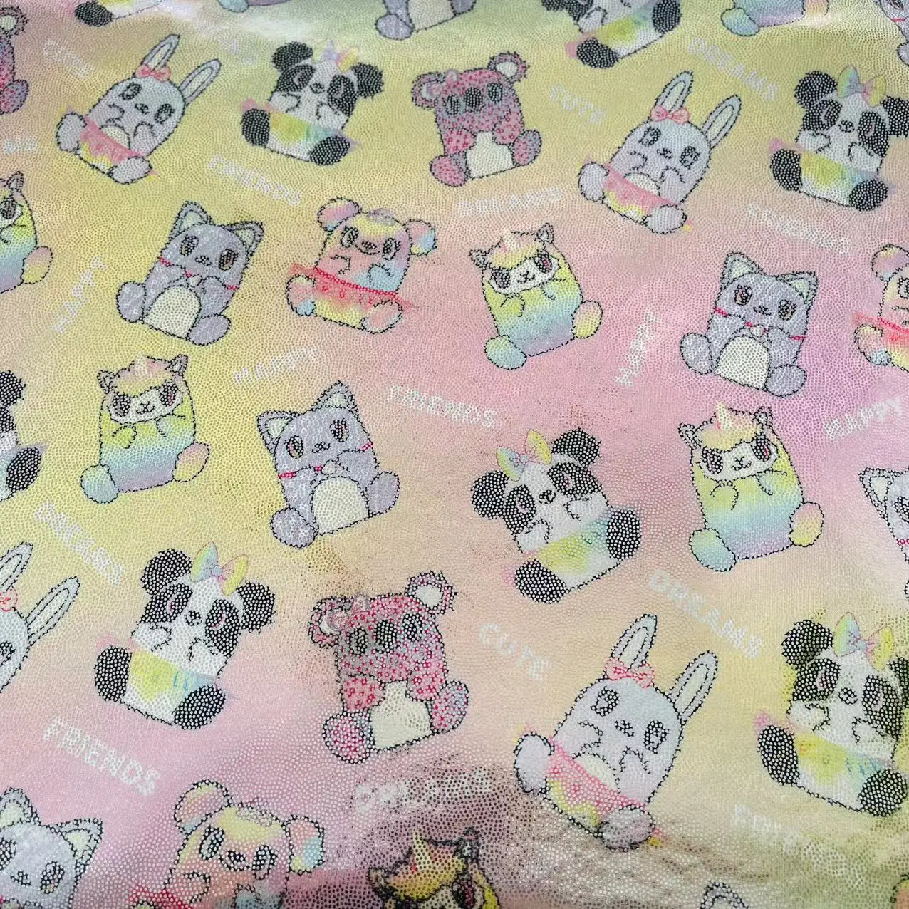 designer fabric custom and digital printed holographic fabric