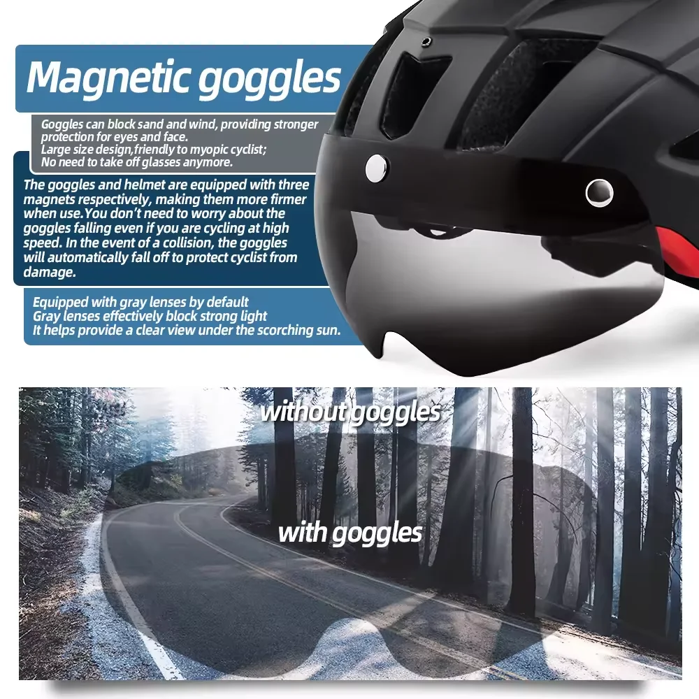 HONORTOUR Hot Sell High Quality CE Certificated Adults Mountain Riding Bike Bicycle Helmet MTB Cycling Helmet Bicycle With Light