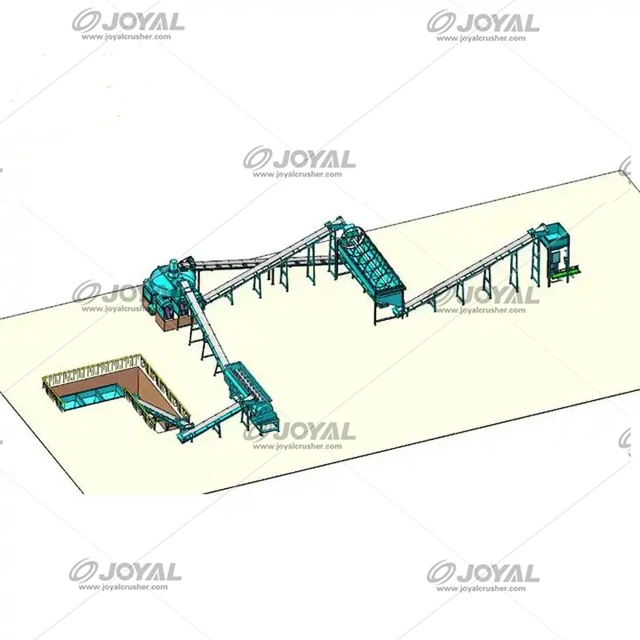 Joyal Double Roller Pellet Press Dry Extrusion Roll Granulator /Compound Fertilizer Production Line Equipment Machinery