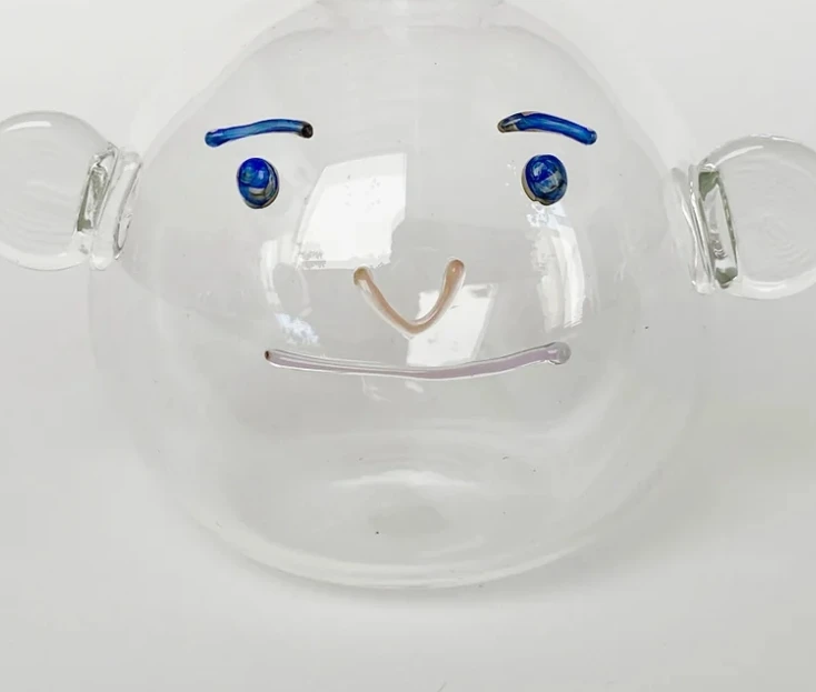 Wholesale Customized Home Decor Face Transparent Glass Flower Vase Plant Terrarium