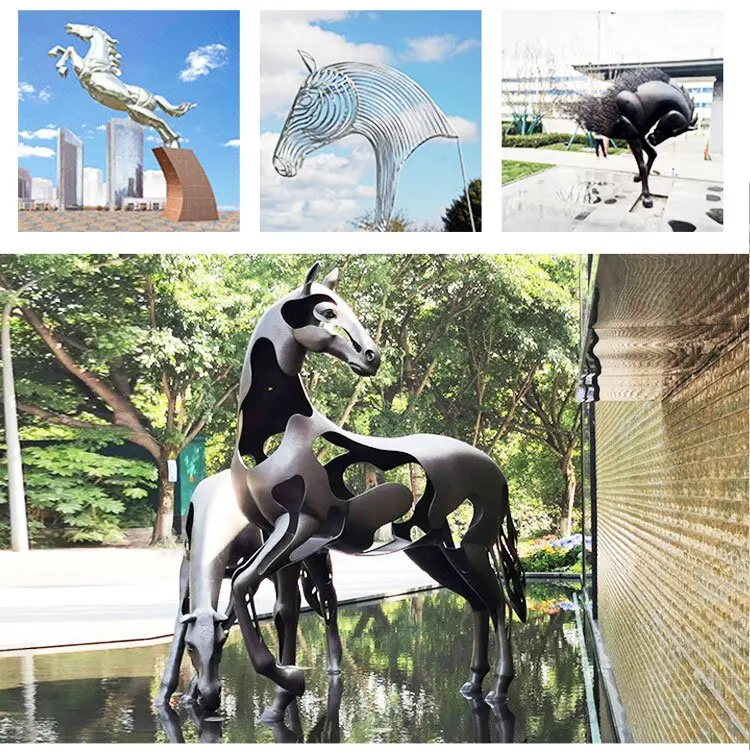 Абстрактная Декоративная скульптура животного из нержавеющей стали под заказ, оптовая продажа