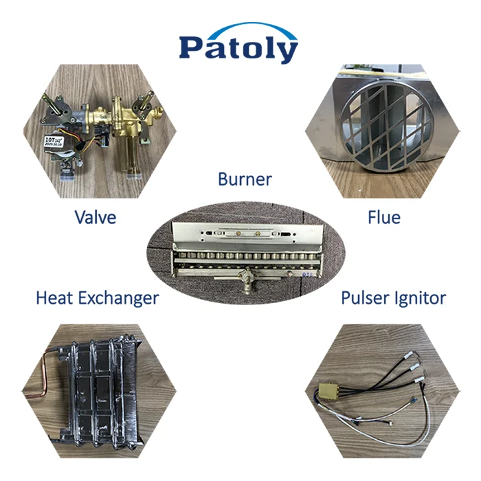 Wholesale geyser heat exchanger water heater spare Gas boiler parts with low price