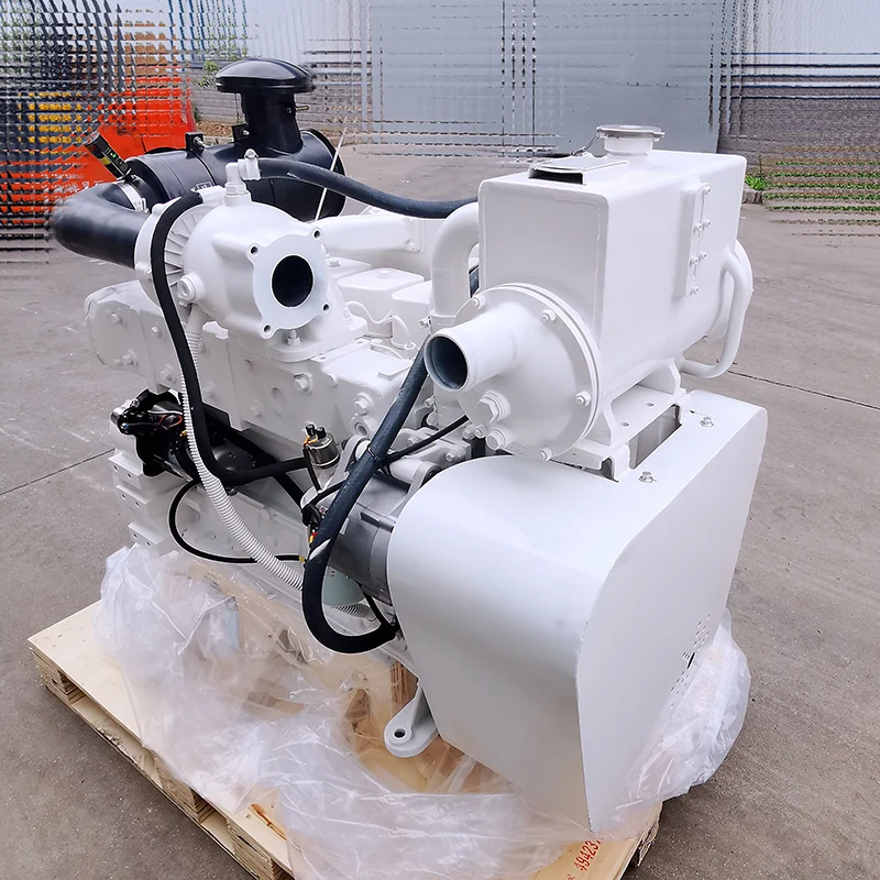 Open Type DCEC Machinery Diesel Engine Generator With Alternator 6BTA5.9-M180  Complete Propulsion Boat Engine