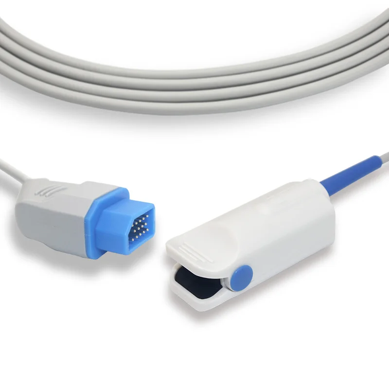 10 ft 14 pin Reusable Adult Finger Clip Nihon Kohden Spo2 Sensor for NHNK3014/BSM-2301