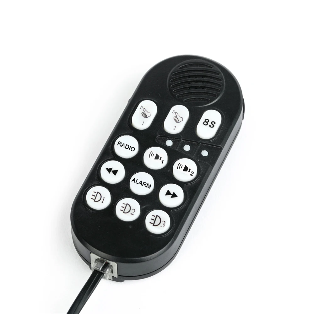 HAIBANG 100W - 300W Squad Car Patrol Wagon Lightbar With Siren Horn Speaker Remote Control Emergency Vehicles Siren