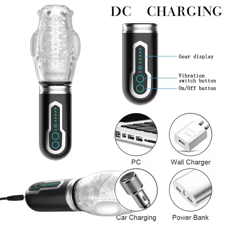 2025 New Automatic Male Masturbator Sex Toy 7 Vibration Frequencies 5 Rotation Modes Adult Toys for Men