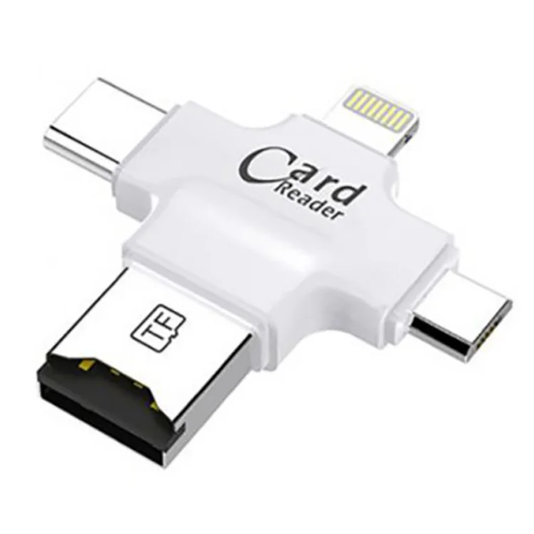 4 in 1 Mini Pendrive Card Reader OTG Factory Price Type-C USB for Phone Android iOS Magnetic Smart TF Card Reader