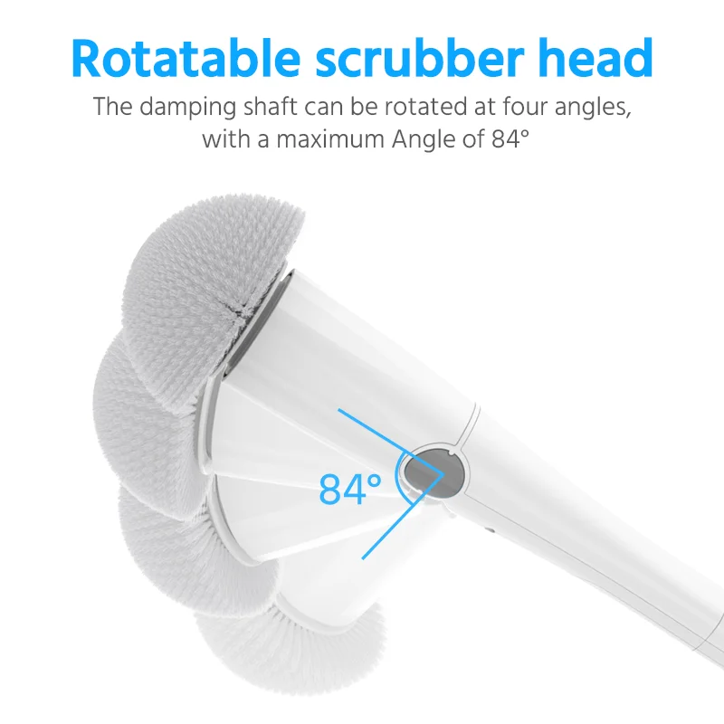 2023 new electric spin scrubber extendable handle adjustable angle  sweeper bathroom toilet kitchen  cordless power scrubber set