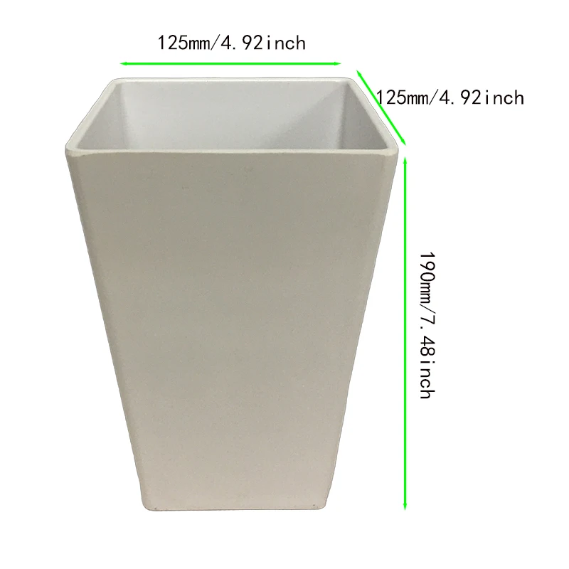 Hot Selling Nordic Style White Ceramic Flower Pot Garden Decoration Indoor Outdoor Floor High Square Flower Pot
