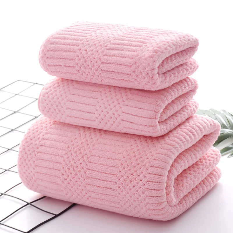 bulk absorbable coral fleece microfiber blanket or bath towel
