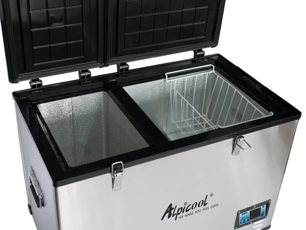 BCD80 Alpicool 80L dc 12v 24v rv холодильник фургон кемпинг автомобиль глубокая морозильная камера