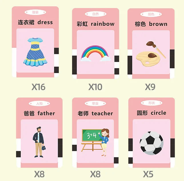 educational toys for kids Chinese English Flash card reader machine