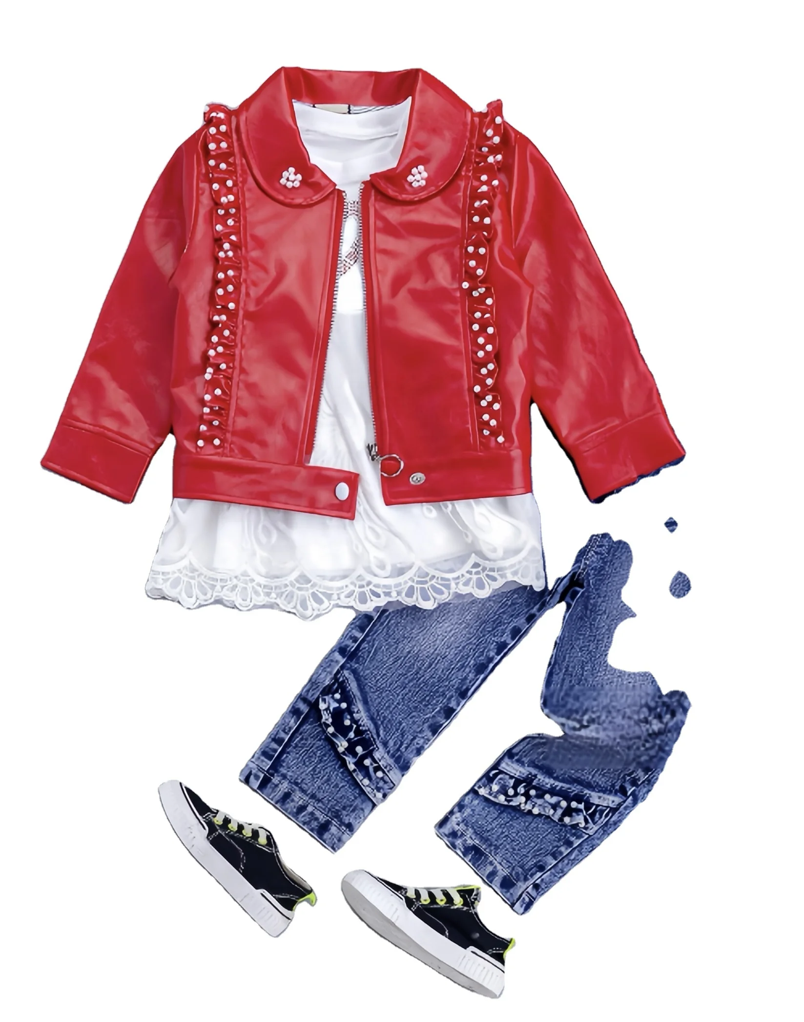 girls jeans set in 3pcs for sale