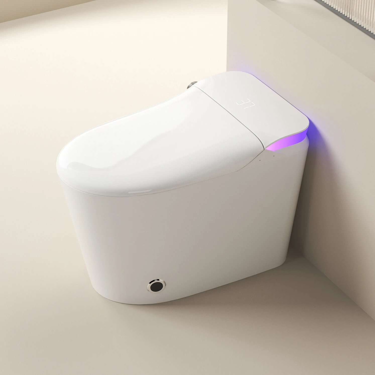 USA design Floor mounted water closet toilet bowl bathroom automatic ceramic one piece siphon jet flushing smart toilet