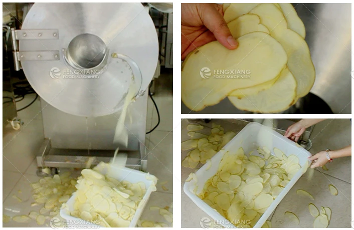FC- 582 potato processing cutting chopping slicing machine chips making machine