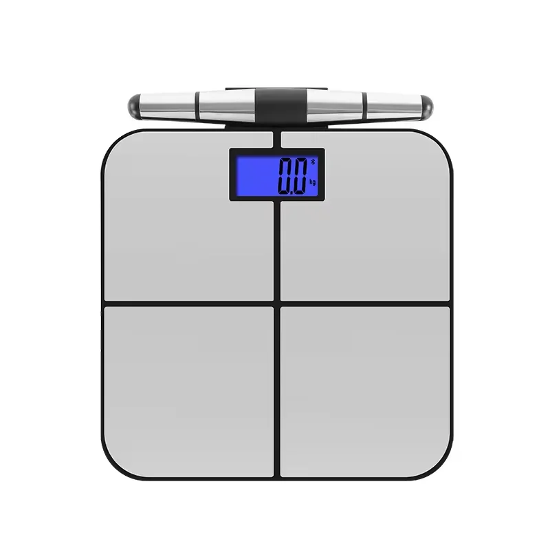 Bluetooth Body Fat Scale With 8 Electrodes Large Capacity 180kg Stainless Steel Body Fat Scale