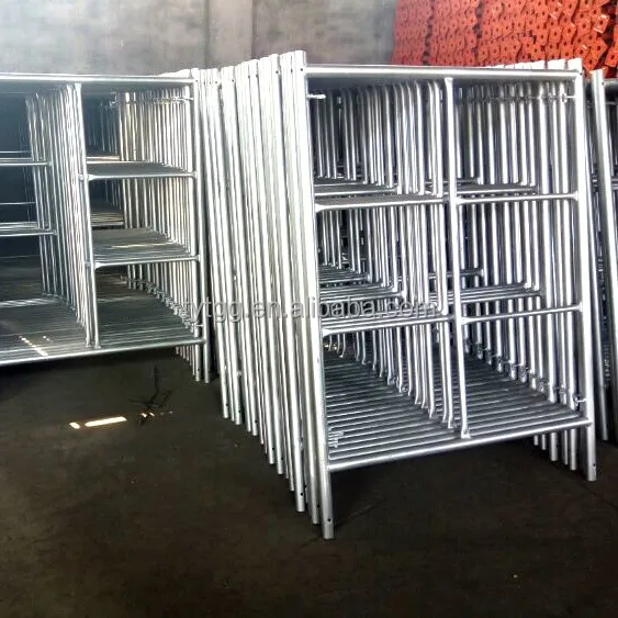 Hot Dipped Galvanized Layher Concrete Steel Rapid Scaffolding Quickstage Quick Lock HDG Portable Heavy Duty H Frame Scaffold