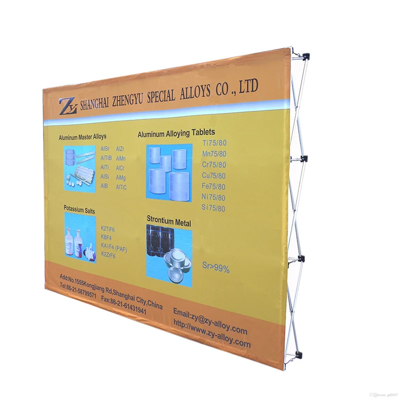 
Portable pop up banner display frame pop up tension fabric backdrop stand banner 