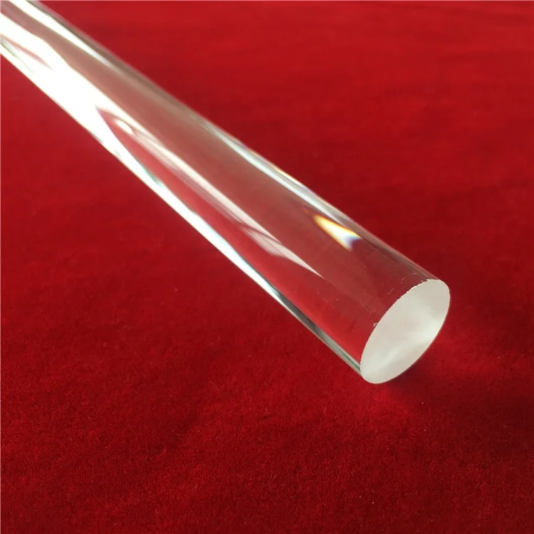 high purity round heat resistance quartz glass  stirring rod