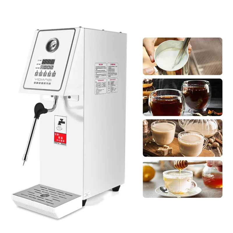 Commercial Milk Foam Machine milk froth machine Steam Water Boiling Machine Make Espresso Coffee 2000W Steam Coffee MakerMachine