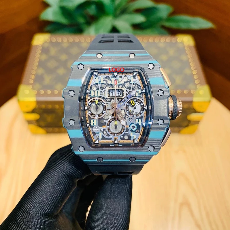 Luxury Classic Brand Wrist Watches Relojes Silicone Hollow Out Automatic Watch For Mens Male Mechanical Sports Relogio Watches