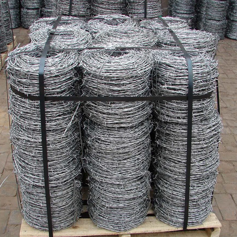 Factory Preferential Price Sale 50kg/roll Barbed Wire Fence 500 Meters Galvanized Barbed Wire For Farm