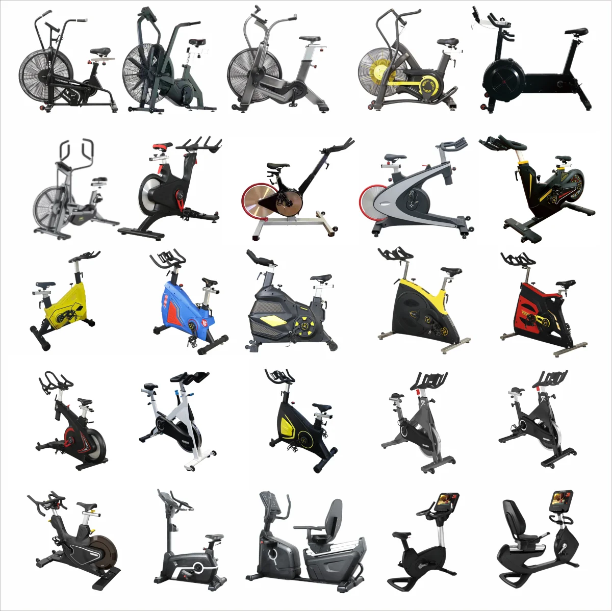 Commercial Gym Fitness Machine Cardio Magnetic Control Horizontal Exercise Bicycle Recumbent Bike