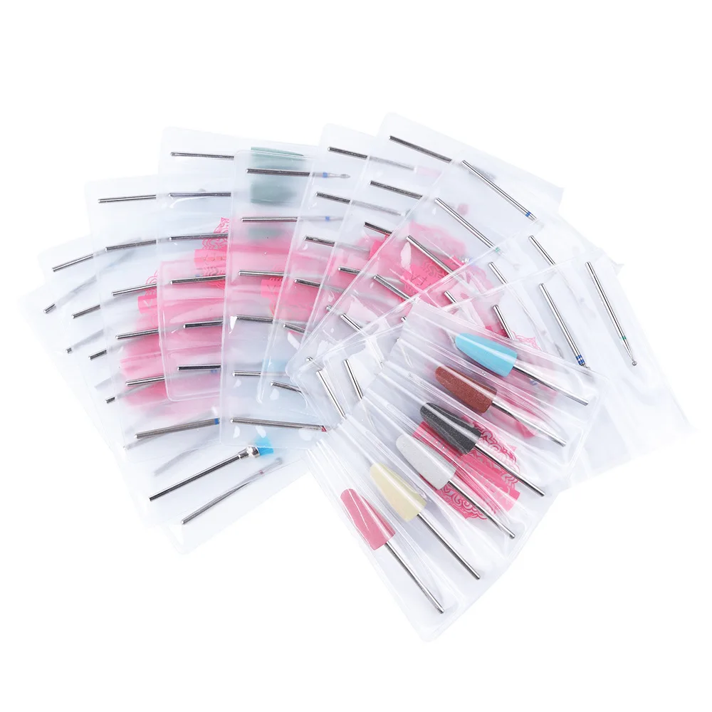 6PCS  Tungsten Steel Pedicure Tool Carbide Metal Grinding Electric Nail Art Drill Bit Set