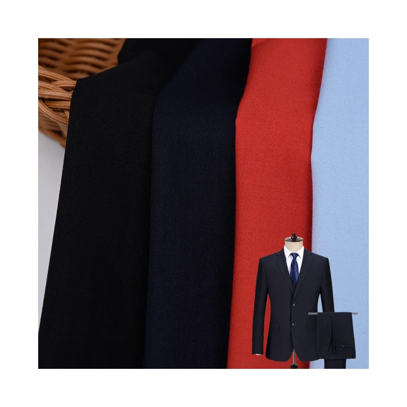 4 way Stretch Fabric Polyester Spandex Stretch Fabric Reclaimed Four-way Stretch suit Fabric