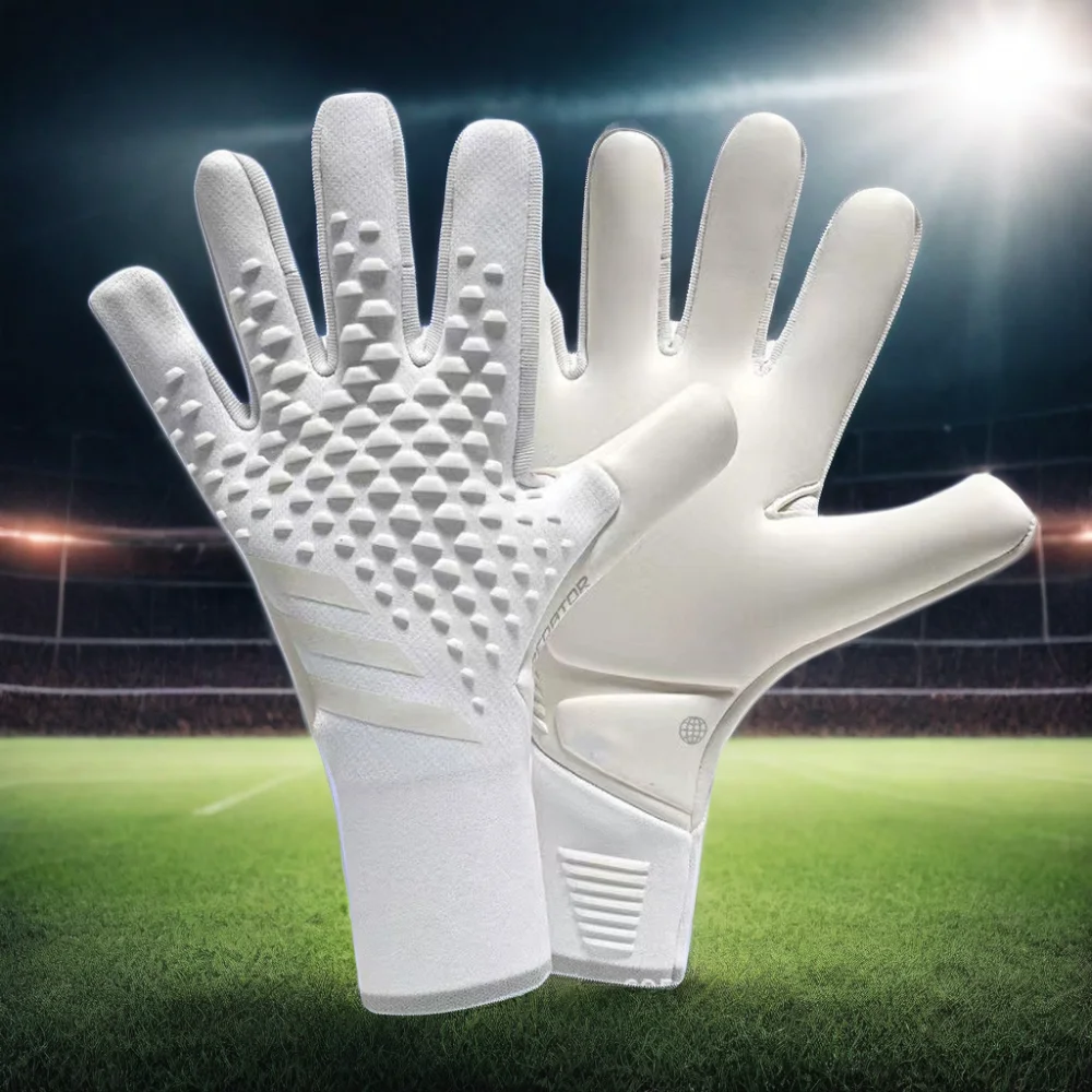 Professional Protect Latex Knitting Nylon Gloves Soccer Goalkeeper Gloves Guantes De Arquero Futbol Football Gloves Goalkeeper