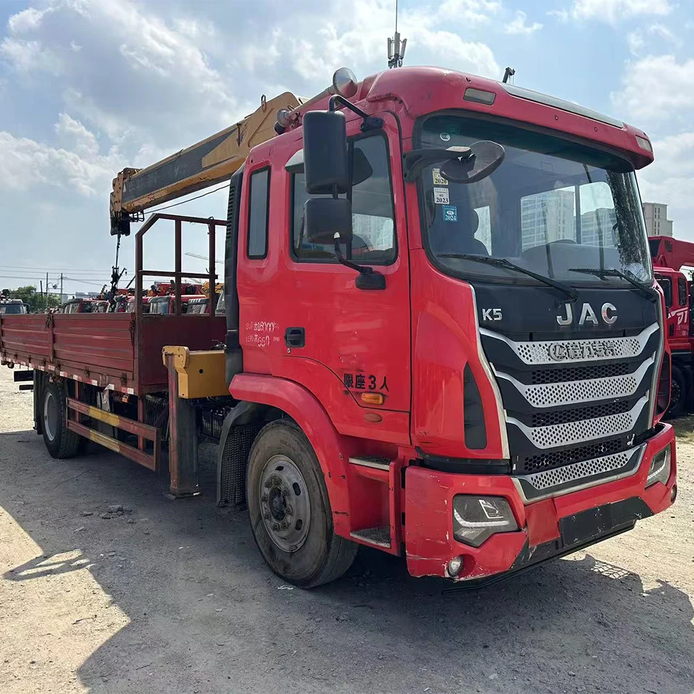 16 Ton 20 Ton Mobile Truck Crane Hydraulic Truck Mounted Crane Straight Boom Telescopic Crane For Sale