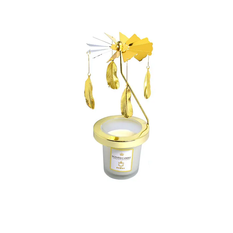  Modern luxury metal decorative bracket modern romantic aromatherapy candle