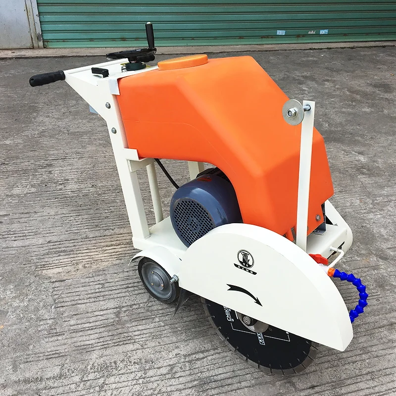 electric walk behind automatic road floor concrete asphalt road cutting cutter saw machine with remote control
