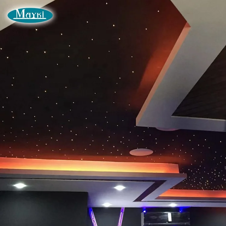 32W RGB fiber optic light engine dual port connector led fiber optic projector with RF remote controller