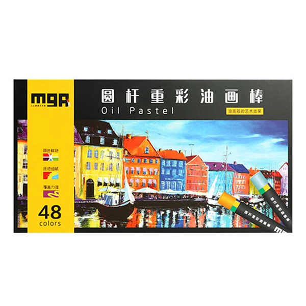 36 Heavy Colors Kids Artist Practical Soft Round Art Cheap Oil Crayon Pastel Set