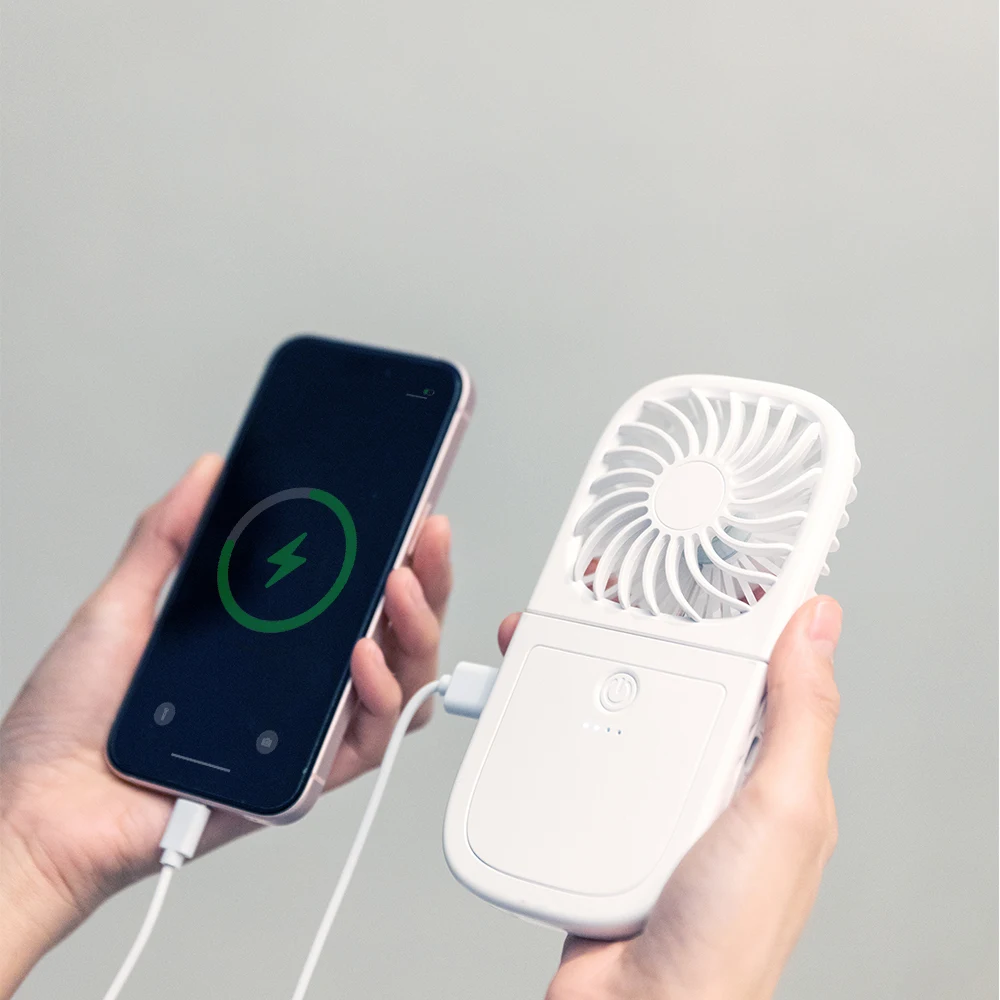 Electric Mini Necklace Wearable Hands-Free Cordless Personalized Outdoor Portable Summer USB Hanging Cooling Hanging Neck Fan